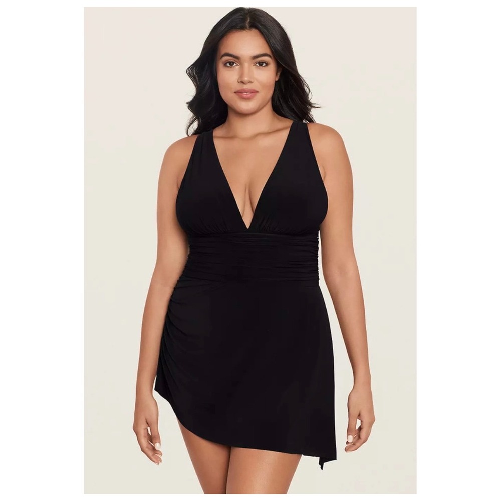 Magicsuit Plus Size Celine Swim Dress Black Size 22W NWT